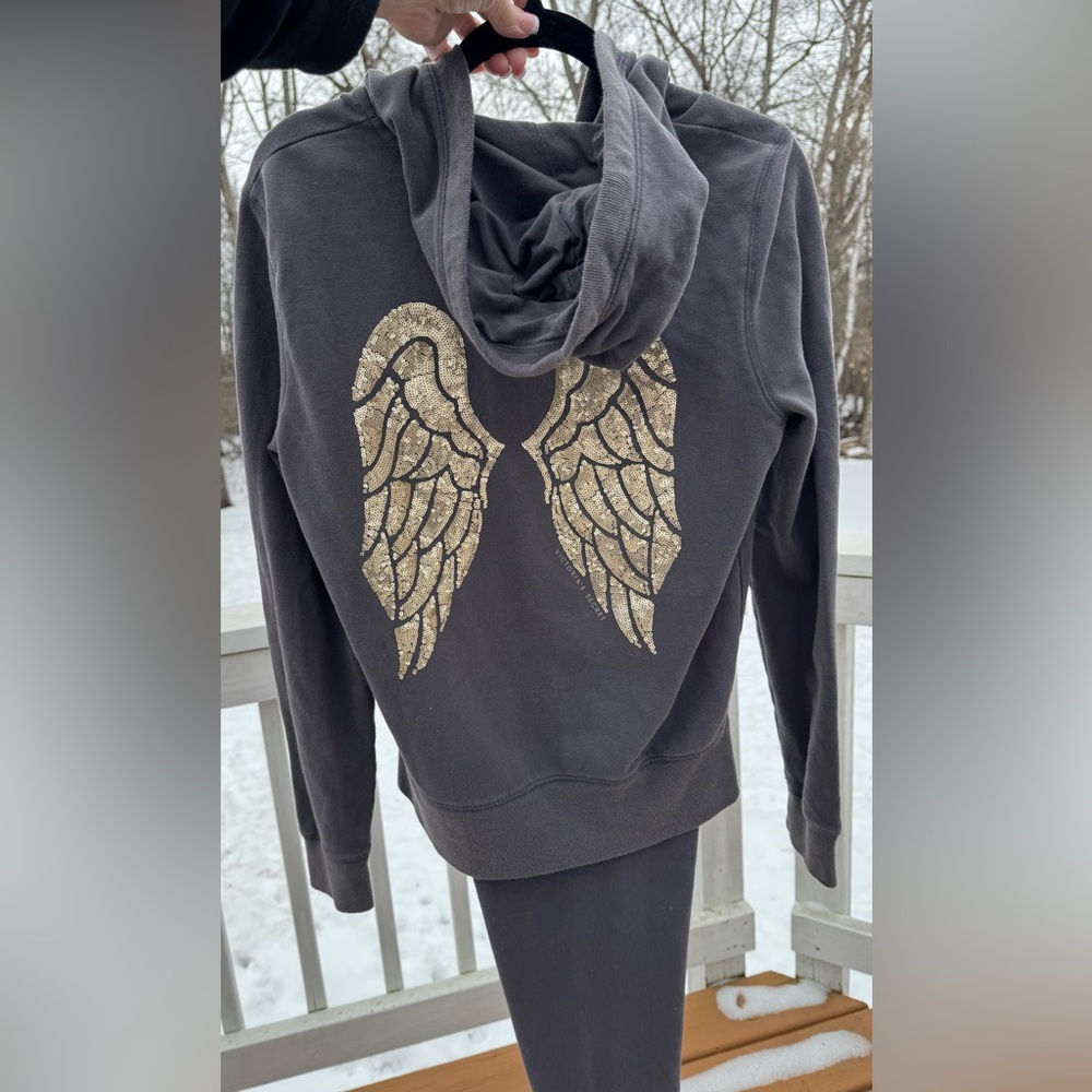 Victoria’s Secret Angel Sequin Hoodie Jogger Set S - Picture 6 of 16